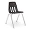 Virco 9000 Series 16" Classroom Chair, 2nd Grade - 4th Grade with Nylon Glides - Black Seat 9016 - alternate 1